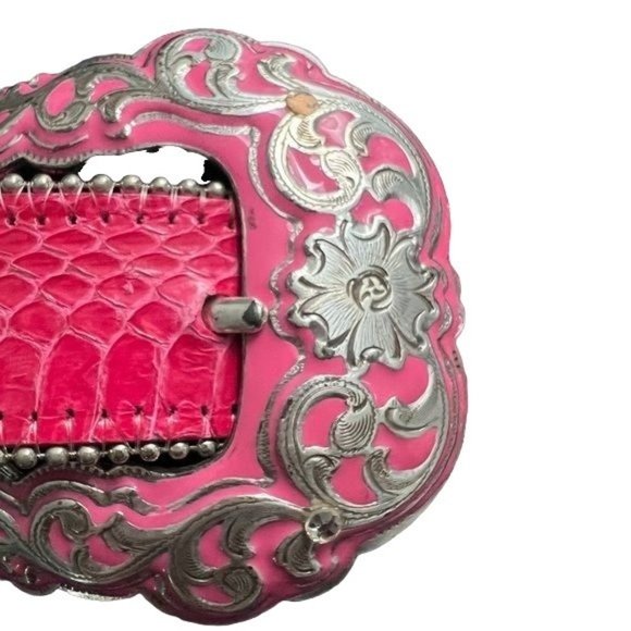 Pink RAD Western Rhinestone Belt L - Picture 4 of 6